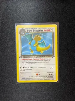 Dark Dragonite - 22/82 - Rare 1st Edition Team Rocket Poor Pokemon Card - Image 1