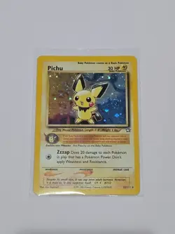 Pokemon Pichu SWIRL – TCG Neo Genesis Holo Rare Card 12/111 - Image 1