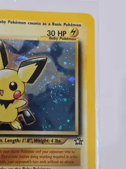 Pokemon Pichu SWIRL – TCG Neo Genesis Holo Rare Card 12/111 - Image 2