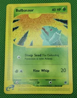 Bulbasaur #95 Pokemon Card TCG Expedition Base Set Tomokazu Komiya - Image 1