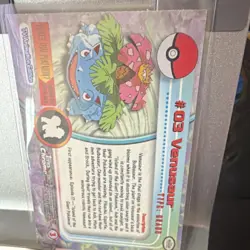 Topps Pokemon TCG Topps Chrome Venusaur Holo Trading Card #03 English - Image 3