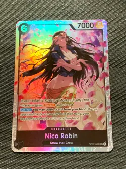 One Piece Card Game Legacy of the Master NICO ROBIN SR OP12-087 ENGLISH CCG - Image 1