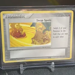 Pokemon Trading Figure Game Swap Spots Trainer Card 5/8 LP - Image 1