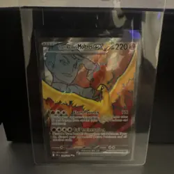 Team Rocket's Moltres EX Full Art Destined Rivals 208/182 Pokemon Card TCG NM - Image 1