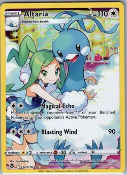 Altaria TG11/TG30 SWSH12: Silver Tempest Trainer Gallery - Pokemon Card - NM - Image 1