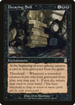 MTG Magic The Gathering Odyssey Decaying Soil Rare LP - Image 1