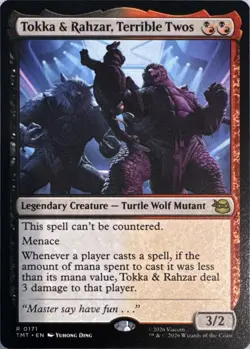 Tokka & Rahzar, Terrible Twos 0171 Teenage Mutant Ninja Turtles MTG NM - Image 1