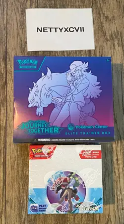 Pokemon TCG: Journey Together Enhanced Booster Box + Pokemon Center ETB - Image 1