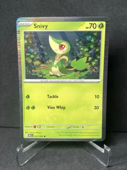 Snivy 001/086 Holo Pokemon Black Bolt White Flare Poster Collection Promo - Image 1