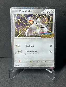 Pokemon Duraludon 129/191 Stamped Cosmos Holo Double Swirl 🌀🌀 NM - Image 2