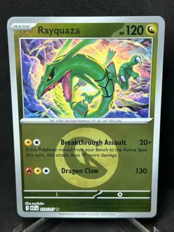 Pokemon Rayquaza 153/217 Reverse Holo Energy Symbol Ascended Heroes Near Mint - Image 1