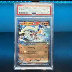 Pokemon TCG Reshiram EX 030/159 Journey Together 2025 PSA 10 - Image 1