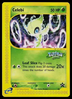 Pokemon Card - Celebi WoTC 50 Pokemon 4Ever Promo - Image 1