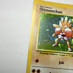 Pokemon TCG Hitmonchan Base Set Holo Rare 7/102 70 HP 1999 English WOTC - Image 3
