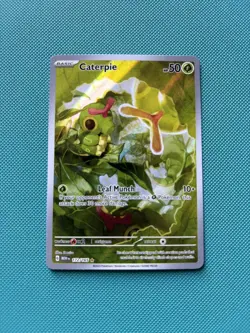 Pokemon TCG Caterpie 172/165 Scarlet & Violet 151 Illustration Rare Holo - Image 3