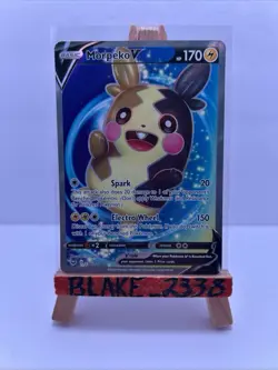 Morpeko V 190/202 Pokemon Sword & Shield Base Set Ultra Rare Full Art Damage - Image 1