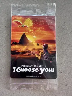 Ash's Pikachu I Choose You Pokemon The Movie Black Star Promos Factory Sealed - Image 1