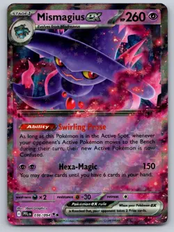 Mismagius ex 036/094 Double Rare Phantasmal Flames Pokemon Holo Near Mint - Image 1