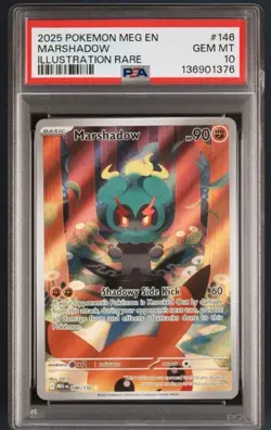 Pokemon TCG Marshadow IR 146/132 Mega Evolution PSA 10 Perfect Condition - Image 1