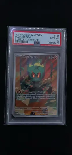 Pokemon TCG Marshadow IR 146/132 Mega Evolution PSA 10 Perfect Condition - Image 3
