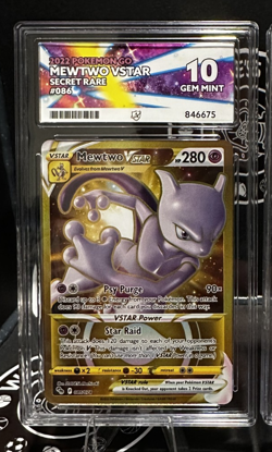 Mewtwo VSTAR (Secret) 086/078 Pokemon GO Holo ACE GRADING GEM MINT 10 - Image 1
