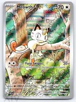 Meowth 106/094 Pokemon Phantasmal Flames Illustration Rare - Image 1