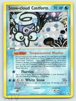Snow-cloud Castform 25/101 Pokemon Hidden Legends Reverse Holo Rare - Image 1