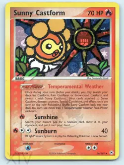 Sunny Castform 26/101 Pokemon Hidden Legends Reverse Holo Rare - Image 1