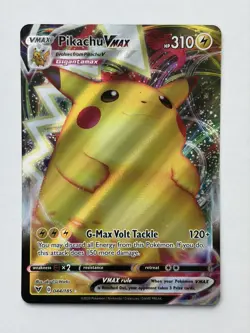 Full Art Pikachu VMAX Vivid Voltage #044/185 2020 Pokemon TCG Near Mint - Image 1