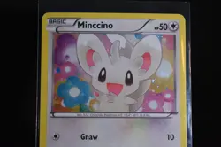 2011 Pokemon Black & White Promo #BW13 Minccino, Cosmos Holo Promo - MP - Image 2