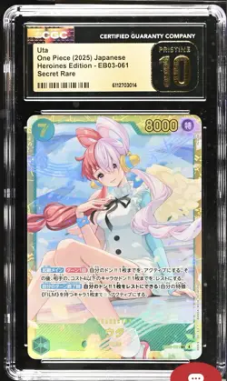 Uta EB03-061 SEC ONE PIECE Heroines Edition TCG Japanese CGC PRISTINE 10 - Image 1