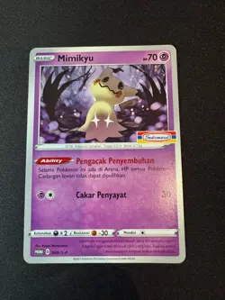 Special Pokemon TCG Indonesia Mimikyu Promo 049/S-P Indomaret Stamp - Image 1