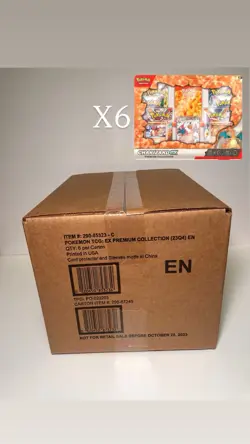 Charizard EX Premium Collection Case (6 Boxes) Pokemon TCG 2023 New Sealed - Image 1