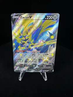 Pokemon Zacian V Promo Full Art Holo SWSH292 Basic 220HP Sword & Shield - Image 1