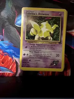 Sabrina's Drowzee 95/132 Common Gym Challenge Pokemon Unlimited Heavily Played - Image 1