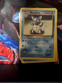 Wartortle 63/130 Uncommon Base Set 2 Pokemon Heavily Played - Image 1