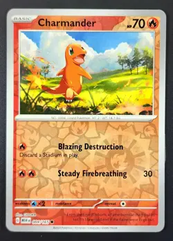 Charmander Squirtle Bulbasaur Reverse Holo Pokemon TCG Scarlet Violet 151 MEW EN - Image 4