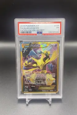 Pokemon PSA 1 Alakazam EX 125/124 2016 Fates Collide Secret - Image 1