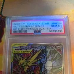 Black Star 2019 PSA 10 Pokemon Moltres & Zapdos & Articuno GX SM210 Promos Holo - Image 2