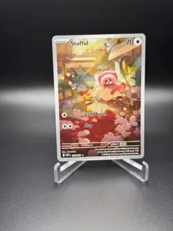 Pokemon TCG Stufful 154/132 Me01: Mega Evolution Holo Full ART - NM - Image 1