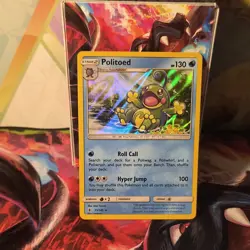 Pokemon Politoed 25/145 SM Guardians Rising Holo Rare Holo 130 HP English - Image 2