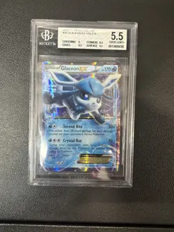 2016 Pokemon Glaceon EX #20 XY Fates Collide BGS 5.5 Beckett Holo - Image 1