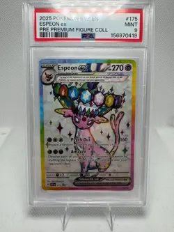 Pokemon TCG Espeon 175 EX Prismatic Premium Collection Black Star Promo PSA 9 - Image 1