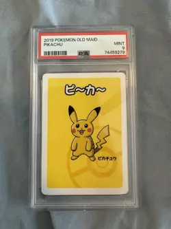 2019 Pokemon Babanuki Old Maid Pikachu Graded PSA 9 - Image 1