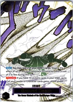 Ground Death (Alternate Art) OP14-096 The Azure Sea's Seven Foil One Piece NM - Image 1