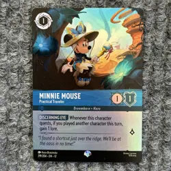 Disney Lorcana Wilds Unknown Minnie Mouse Practical Traveler 219/204 Epic Foil - Image 1