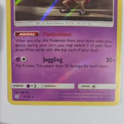 Mr. Mime 11/18 Pokemon Card Detective Pikachu Holo Rare - Image 3