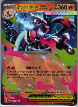 Mega Charizard X ex 029 ME: Mega Evolution Promo - Pokemon Card - NM - Image 1