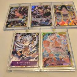 One Piece Card Game Luffy SEC Lot OP09 OP05 OP11 OP10 P-041 Japan Magnetic case - Image 1