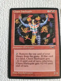 2X Chaos Harlequin Alliances Regular NM Near Mint MTG - Image 2